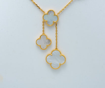 [Eternal Jewelry]CLOVER MOTHER OF PEARL NECKLACE 6 MOTIF