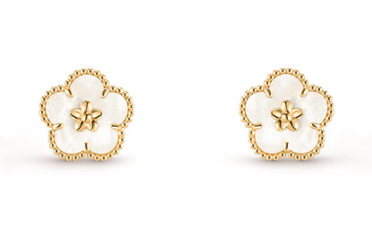 [Eternal Jewelry]LUCKY WHITE MOP EARRINGS