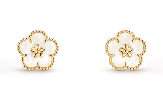 [Eternal Jewelry]LUCKY WHITE MOP EARRINGS
