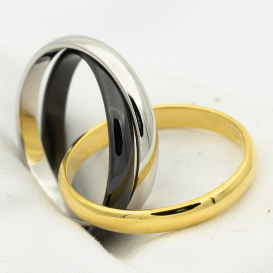 [Eternal Jewelry]TRINITY RING BLACK GOLD SILVER
