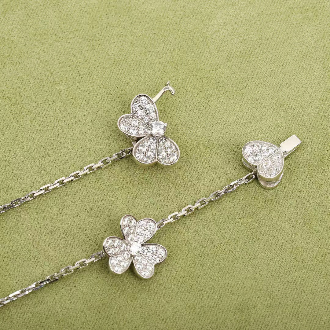 [Eternal Jewelry]FRIVOLE SILVER 9 FLOWERS NECKLACE
