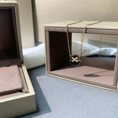 [Eternal Jewelry]JEUX DE ROSE GOLD DIAMOND NECKLACE