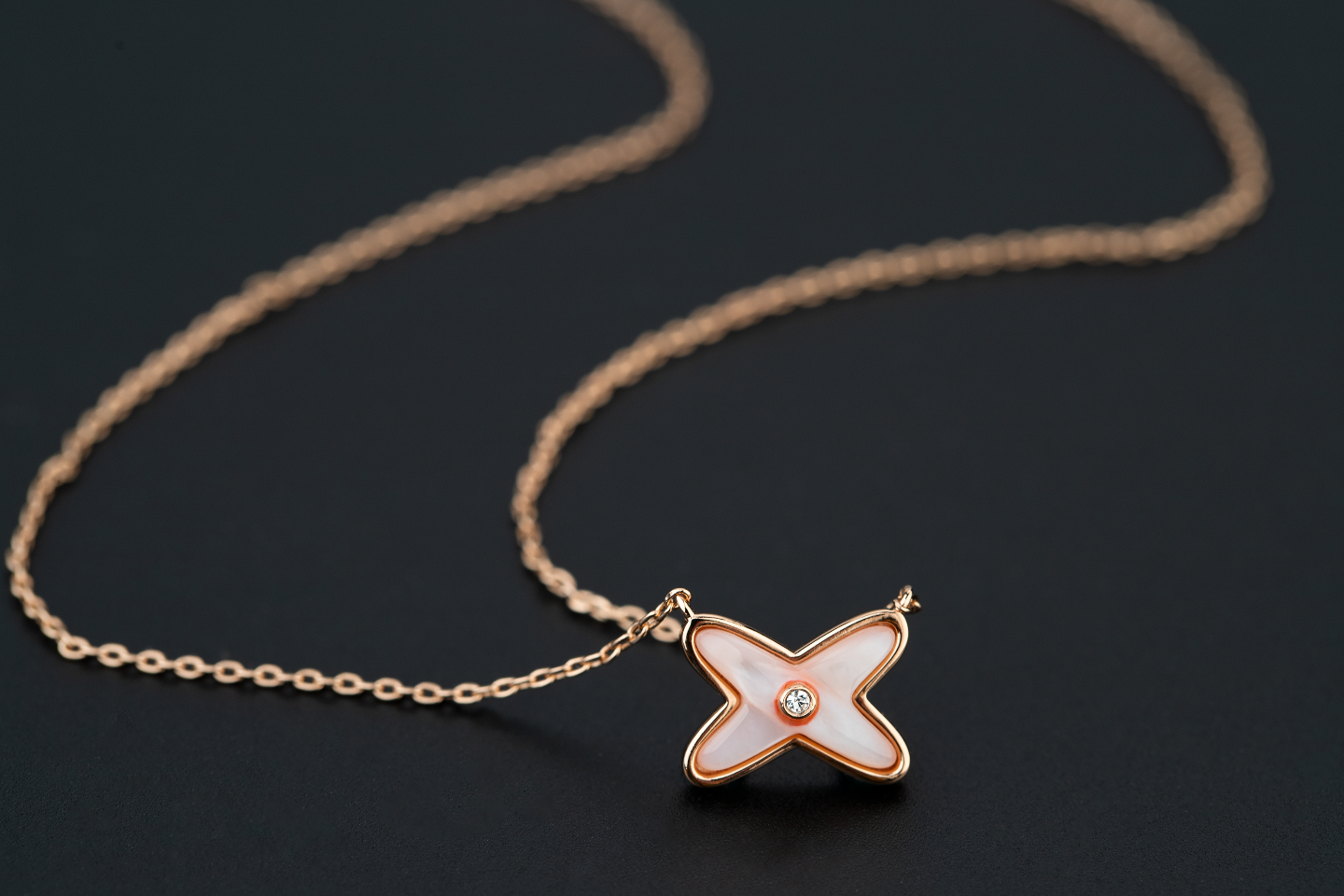 [Eternal Jewelry]JEUX DE NECKLACE 1 DIAMOND