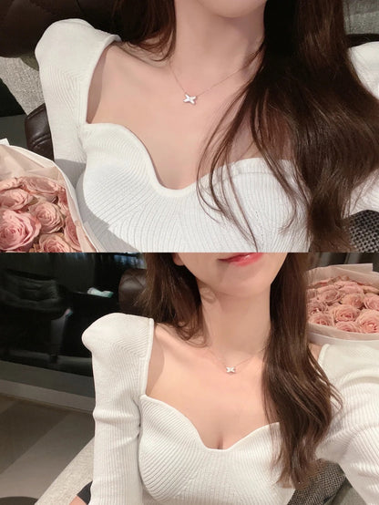 [Eternal Jewelry]JEUX DE NECKLACE 1 DIAMOND