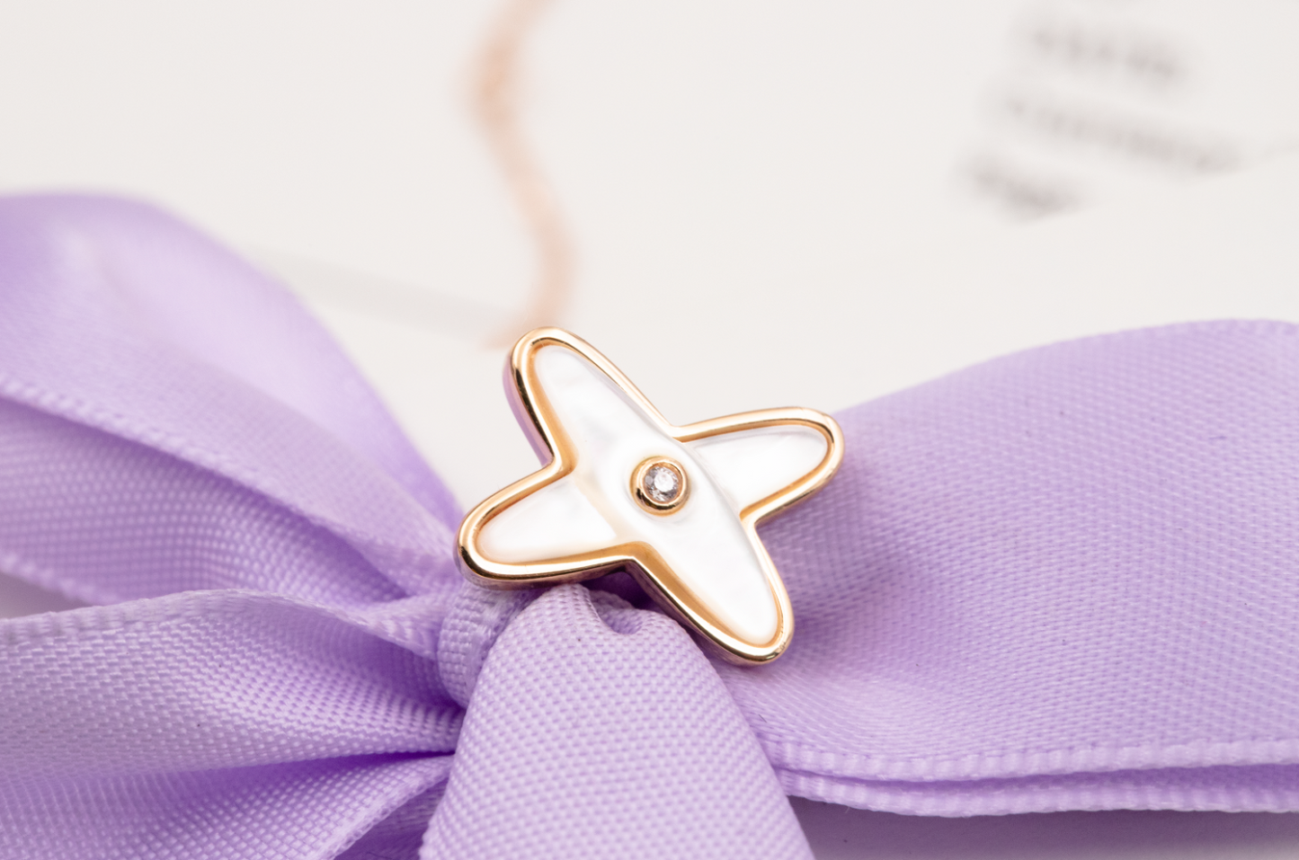 [Eternal Jewelry]JEUX DE WHITE MOP PINK GOLD DIAMOND EARRINGS