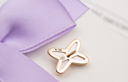 [Eternal Jewelry]JEUX DE WHITE MOP ROSE GOLD DIAMOND EARRINGS