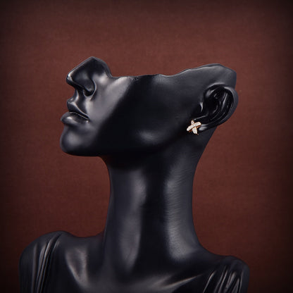 [Eternal Jewelry]JEUX DE GOLD DIAMOND EARRINGS