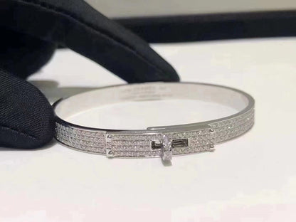 [Eternal Jewelry]HM KELLY BRACELET IN SILVER AND FULL PAVE DIAMOND