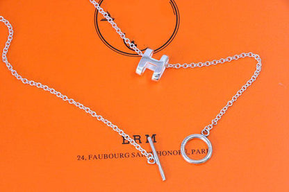 [Eternal Jewelry]HM NECKLACE H LETTER OVAL SERIES