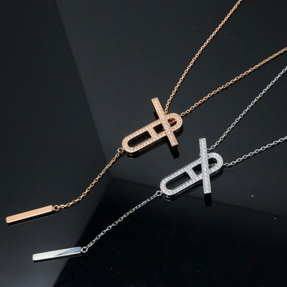 [Eternal Jewelry]HM NECKLACE PLATINUM ROSE GOLD DIAMOND