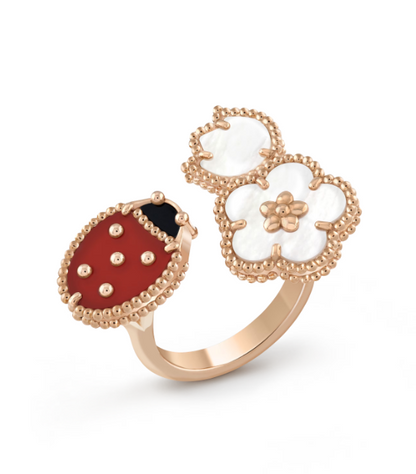 [Eternal Jewelry]LUCKY 3 MOTIF ROSE GOLD RING