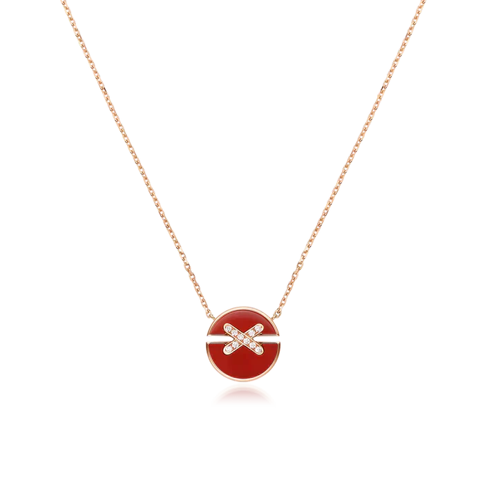 [Eternal Jewelry]JEUX DE ROSE GOLD DIAMOND NECKLACE