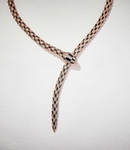 [✨Eternal Jewelry✨] High-End Bespoke Black Onyx Serpent Necklace