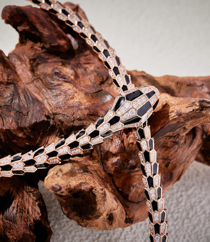 [✨Eternal Jewelry✨] High-End Bespoke Black Onyx Serpent Necklace