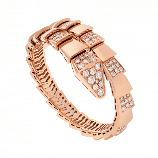 [Eternal Jewelry]SERPENTI WIDE BRACELET PINK GOLD DIAMOND