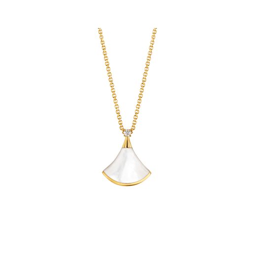 [Eternal Jewelry]DREAM NECKLACE WHITE MOP GOLD 1 DIAMOND