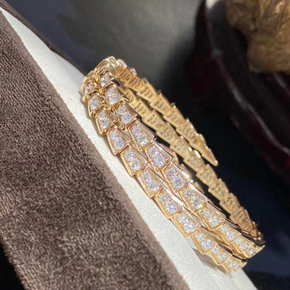 [Eternal Jewelry]SERPENTI BRACELET GOLD DIAMOND DOUBLE ROW