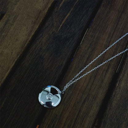 [Eternal Jewelry]AMULETTE SILVER FULL DIAMOND NECKLACE