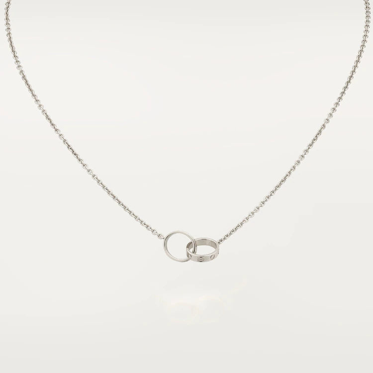 [Eternal Jewelry]LOVE NECKLACE PINK GOLD AND SILVER