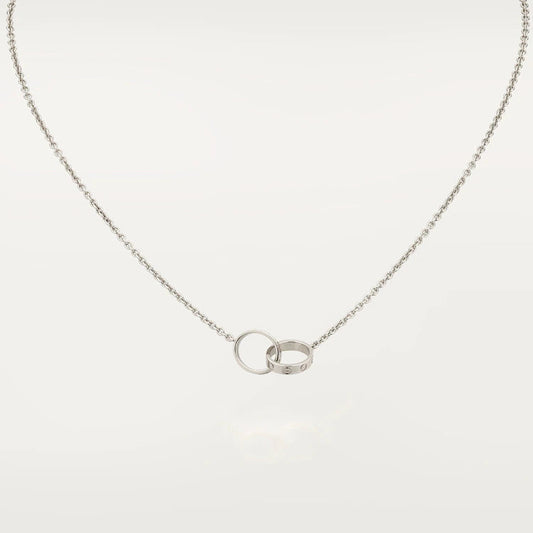 [Eternal Jewelry]LOVE NECKLACE PINK GOLD AND SILVER