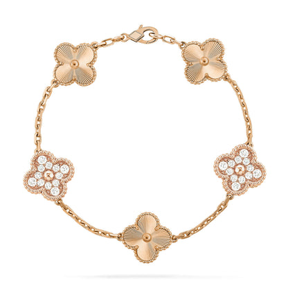 [Eternal Jewelry] CLOVER 5 MOTIF LASER BRACELET COLLECTION