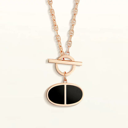 [Eternal Jewelry]CHAINE VERSO BLACK CERAMIC NECKLACE
