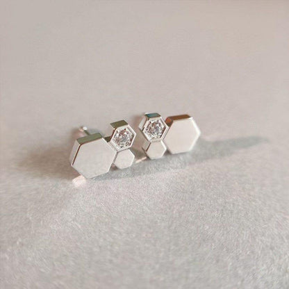 [Eternal Jewelry]BEE LOVE SILVER DIAMOND EARRINGS