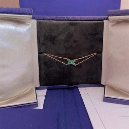 [Eternal Jewelry]JEUX BRACELET MALACHITE PINK GOLD 1 DIAMOND