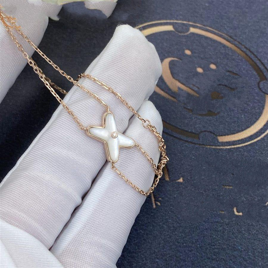 [Eternal Jewelry]JEUX BRACELET WHITE MOP PINK GOLD 1 DIAMOND