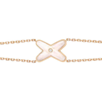 [Eternal Jewelry]JEUX BRACELET WHITE MOP PINK GOLD 1 DIAMOND