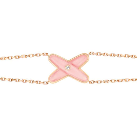 [Eternal Jewelry]JEUX BRACELET PINK MOP PINK GOLD 1 DIAMOND