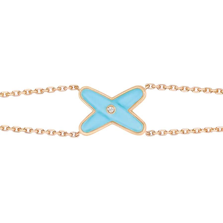 [Eternal Jewelry]JEUX BRACELET TURQUOISE PINK GOLD 1 DIAMOND