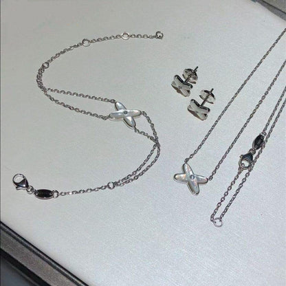 [Eternal Jewelry]JEUX BRACELET WHITE MOP SILVER 1 DIAMOND