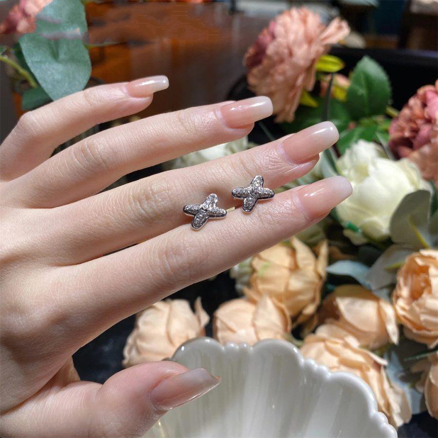 [Eternal Jewelry]JEUX DE SILVER DIAMOND EARRINGS