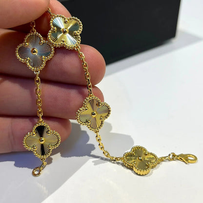 [Eternal Jewelry]CLOVER 5 FLOWERS LASER BRACELET