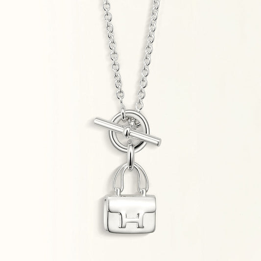 [Eternal Jewelry]POP H PEDANT SILVER NECKLACE