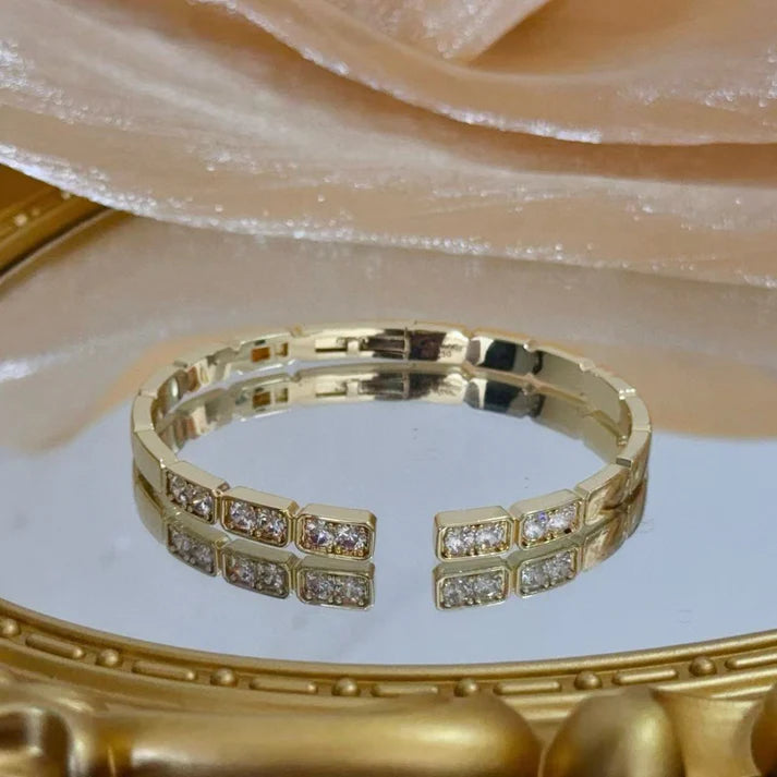 [Eternal jewelry]LOVE DIAMOND OPEN BRACELET