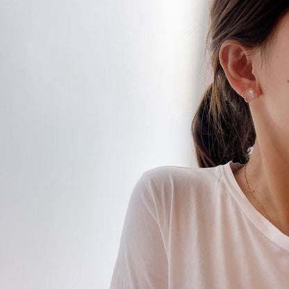 [Eternal Jewelry]Clover Mini Pink Earrings