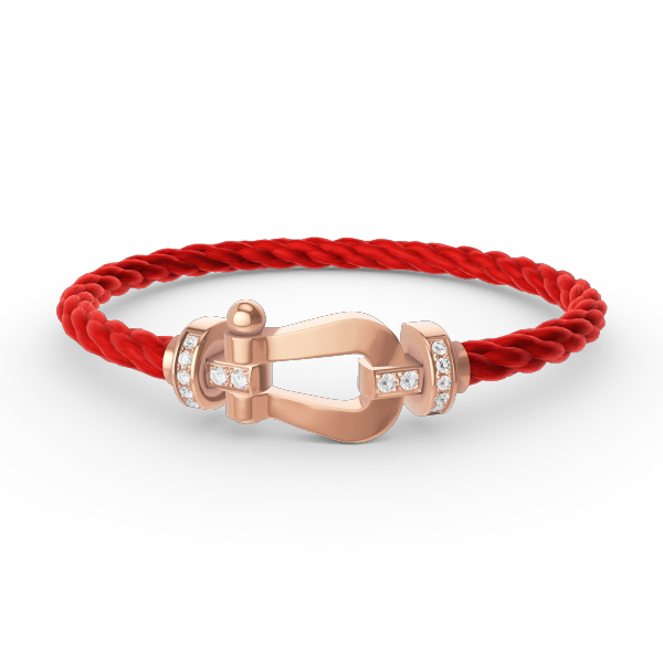 [Eternal Jewelry]FORCE LARGE HORSESHOE HALF DIAMOND BRACELET ROSE GOLD