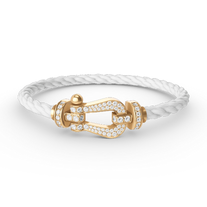 [Eternal Jewelry]FORCE LARGE HORSESHOE FULL DIAMOND BRACELET GOLD