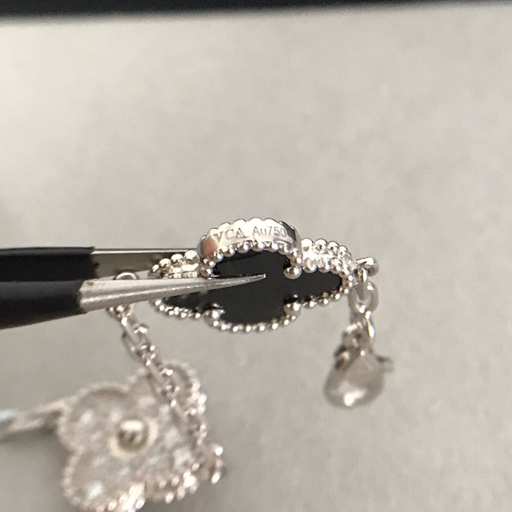 [Eternal Jewelry] CLOVER 5 MOTIF ONYXS BRACELET COLLECTION