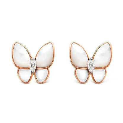 [Eternal Jewelry]BUTTERFLY MOP DIAMOND EARRINGS