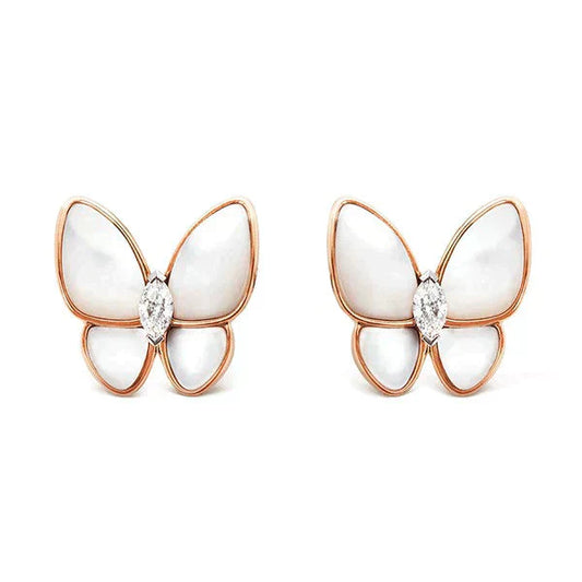 [Eternal Jewelry]BUTTERFLY MOP DIAMOND EARRINGS