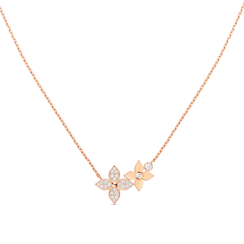[Eternal Jewelry]STAR BLOSSOM NECKLACE PINK GOLD DIAMONDS