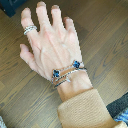 [Eternal Jewelry]CLOVER 5 MOTIF PIETERSITE BRACELET COLLECTION
