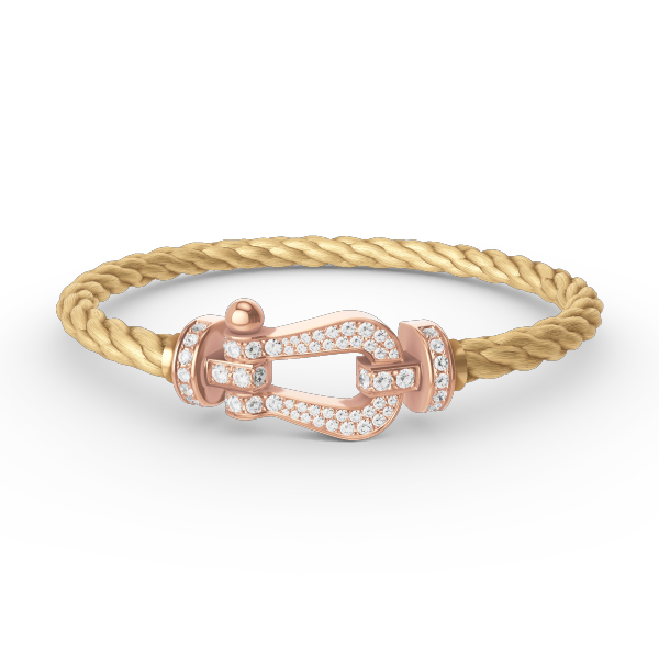 [Eternal Jewelry]FORCE LARGE HORSESHOE FULL DIAMOND BRACELET ROSE GOLD