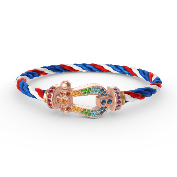 [Eternal Jewelry]FORCE LARGE HORSESHOE  COLORED DIAMOND BRACELET ROSE GOLD