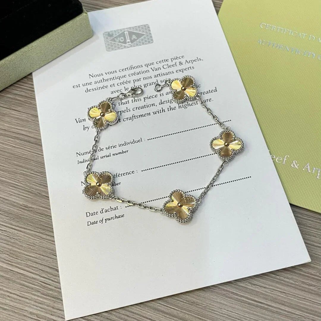 [Eternal Jewelry] CLOVER 5 MOTIF LASER BRACELET COLLECTION