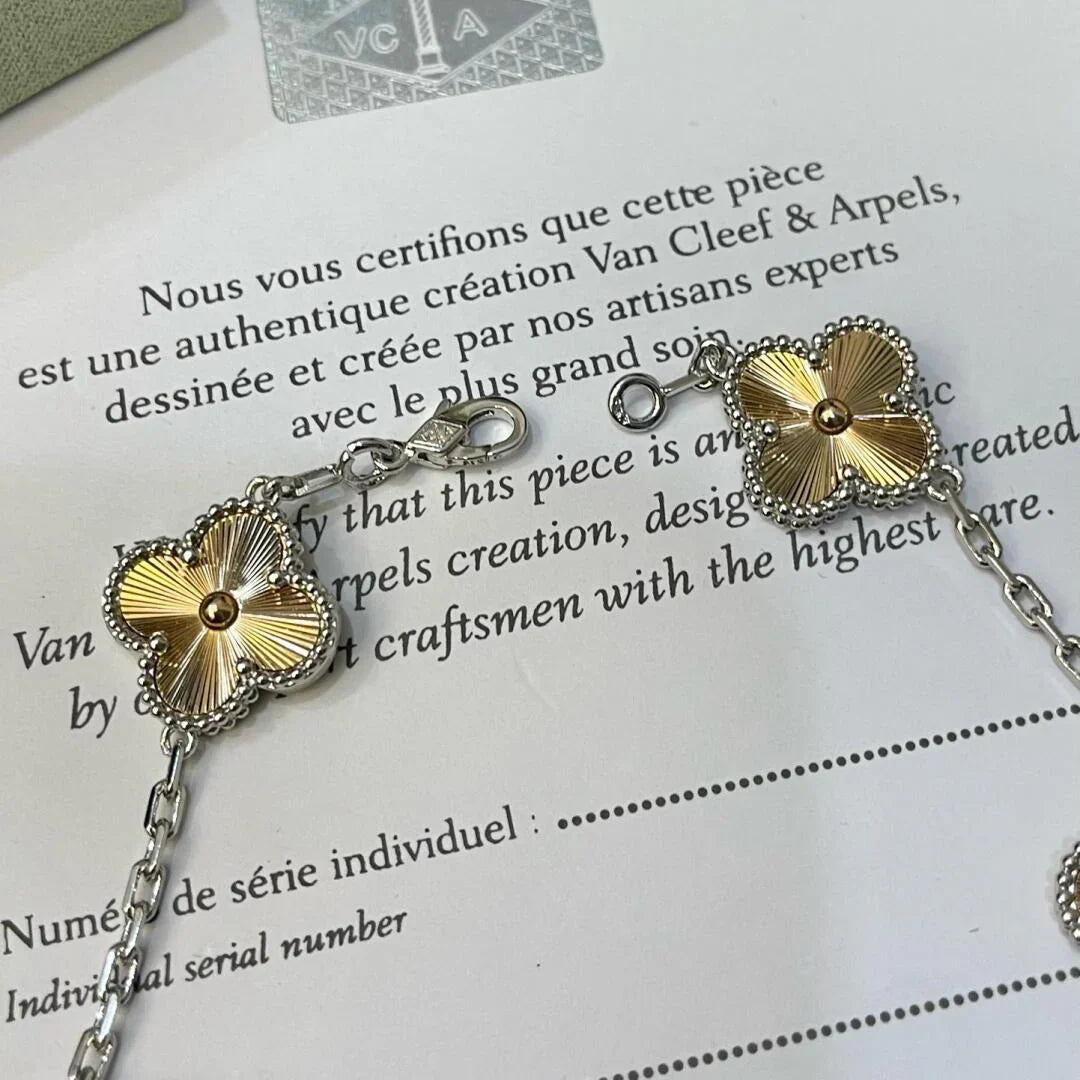 [Eternal Jewelry] CLOVER 5 MOTIF LASER BRACELET COLLECTION
