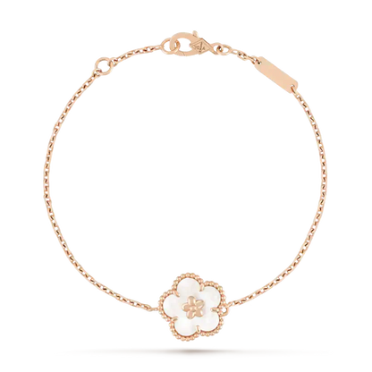 [Eternal Jewelry]LUCKY WHITE MOP PLUM BLOSSOM  BRACELET